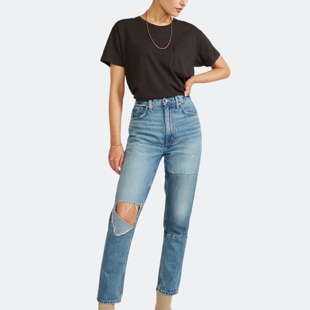 Ética Finn Rework Slim Straight Jeans in Lost River